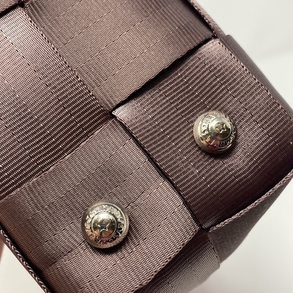 Harveys seatbelt bag purse. Brown and pink. - Picture 9 of 9